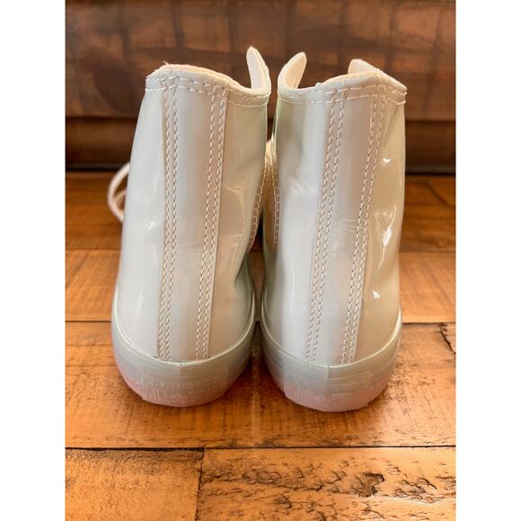 Converse Chuck Taylor 70 Hi Patent Leather Sz W 8.5- M 6.5 Unisex Mint Green - Picture 4 of 10